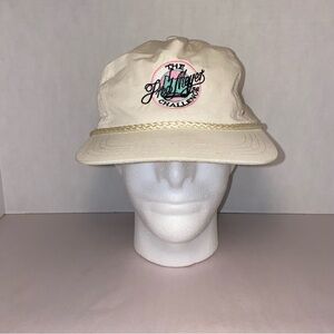 Vintage “The Fred Meyer Challenge” Strap back Hat Cap White One Size *Stains*